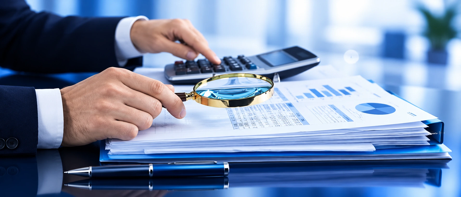Documentos y reportes financieros en revisión